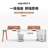 Столк сотрудников офисного стола и комбинация стул Простые современные 4 человека, 6 человек, экран экрана компьютерного стола экрана