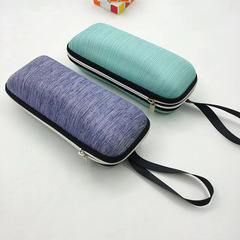 太陽鏡眼鏡盒眼鏡袋墨鏡盒子新款近視eva拉鏈盒復古麻布速發