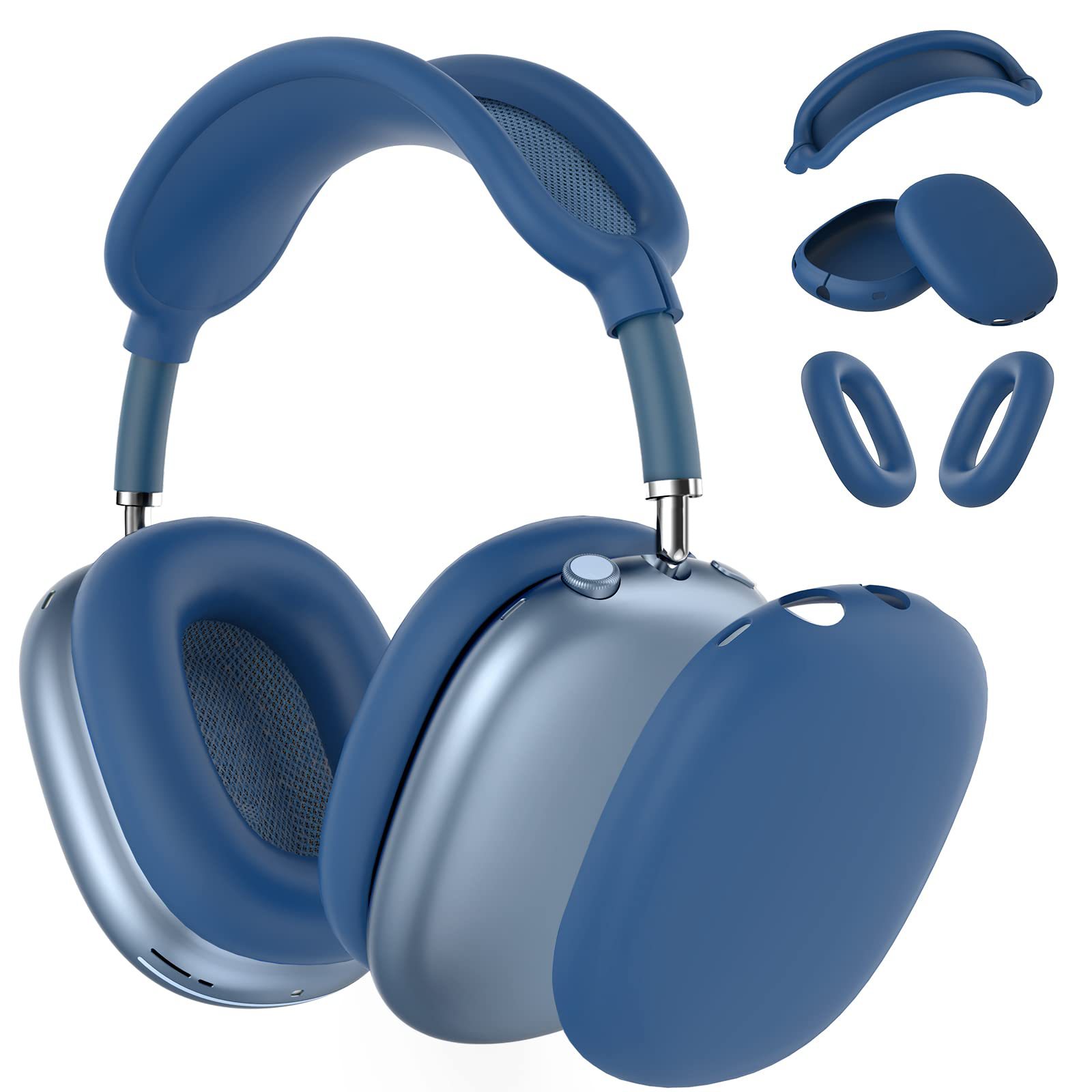 Aplicable para Apple AirPods Max auriculares cubierta de aluminio cubierta de protección contra caídas para auriculares de Apple