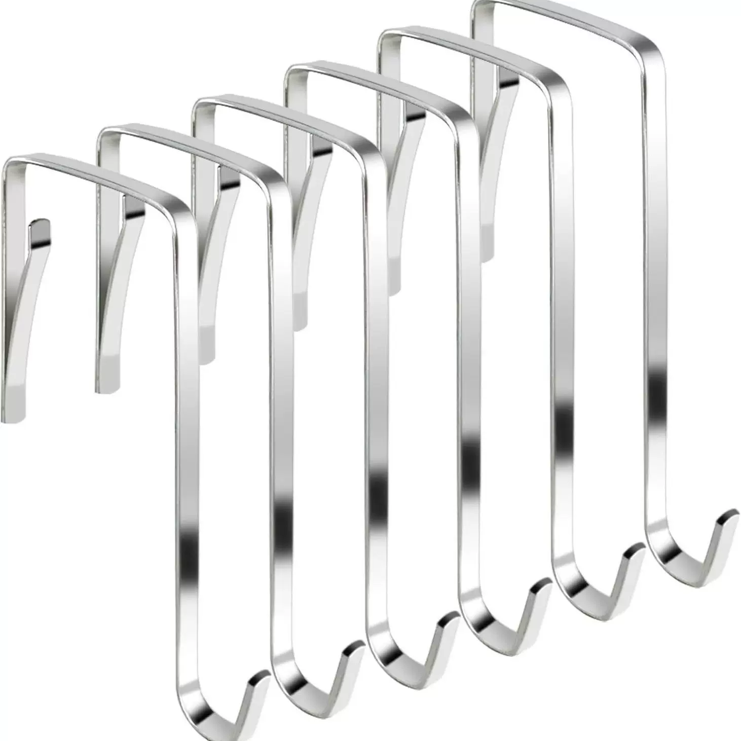 可调节铁钩免打孔门上挂勾免钉卫生间浴室金属门后挂钩壁挂式