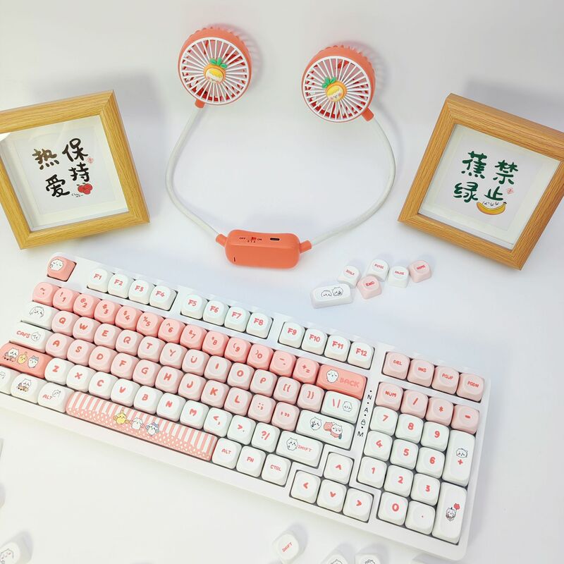 Class MOA Keycap Cartoon Sublimation PBT Material No Oil Personality Cute Mechanical Keyboard Keycap Jiyika Wow