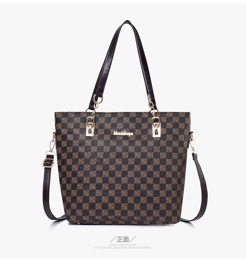 Cross-border 2024 new women's bag, European and American fashion trend printed six-piece set, mother and child bag, hand-held bag, shoulder crossbody bag undefined