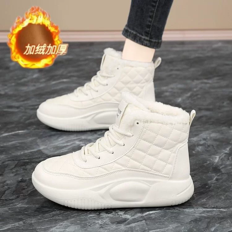 Осенние и зимние бархатные снежные сапоги женские теплые уличные сапоги холодостойкие высокие ботинки северные морозостойкие короткие трубочки Martin сапоги