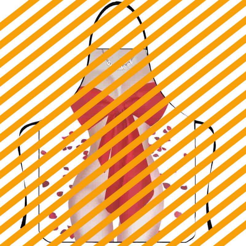 Suministro transfronterizo Amazon Venta caliente personalizado divertido creativo delantal homenaje satén tela ventas directas de fábrica