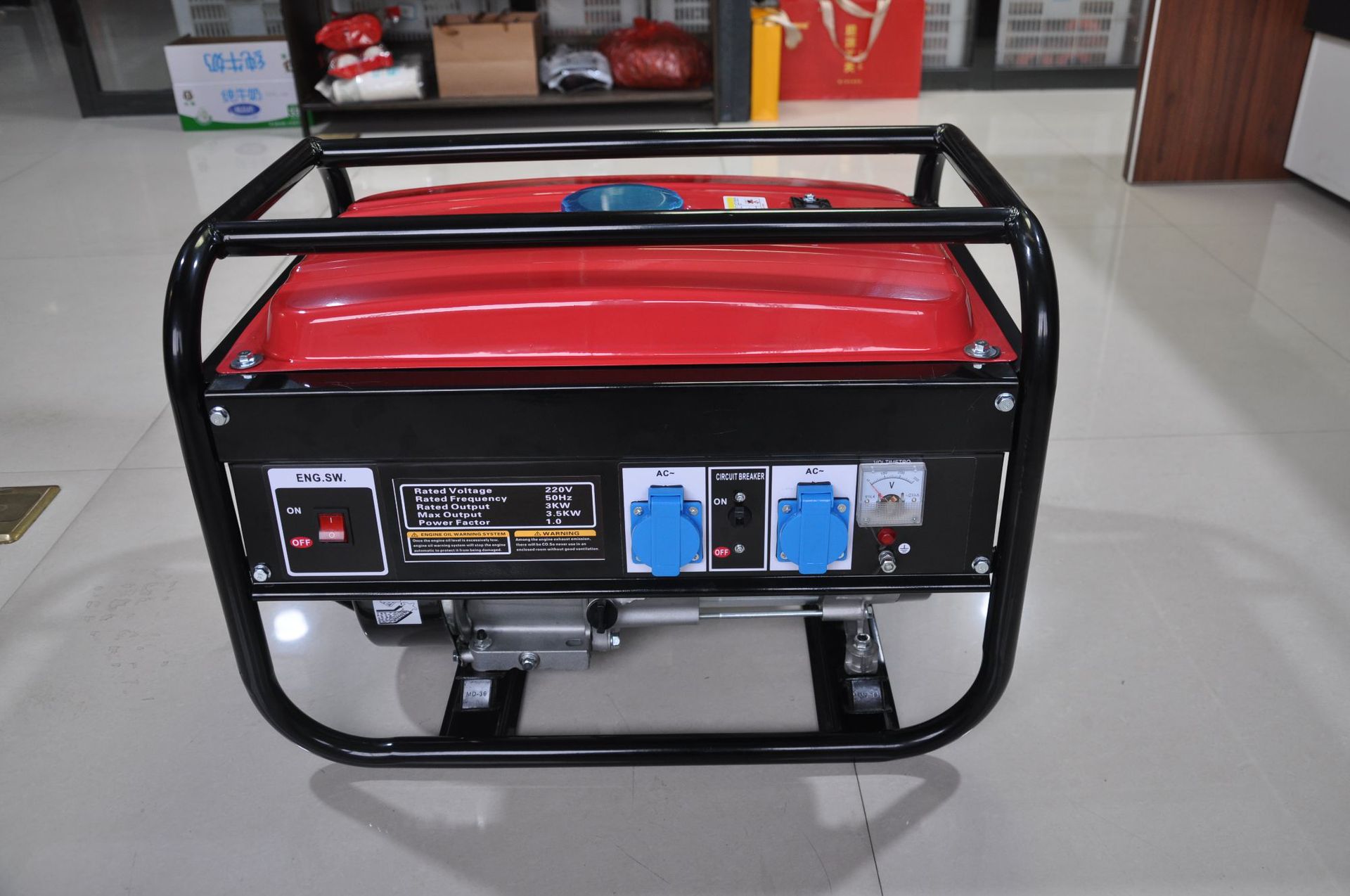New Single-Phase Gasoline Generator 110V/220V Small Portable Outdoor Camping Style Emergency Generator 3/5Kw