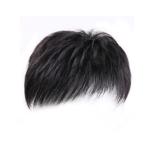 AliExpress men's hairpiece frontal hair extension bald cap for frontal baldness white hair cover, natural and breathable, realistic hair strands