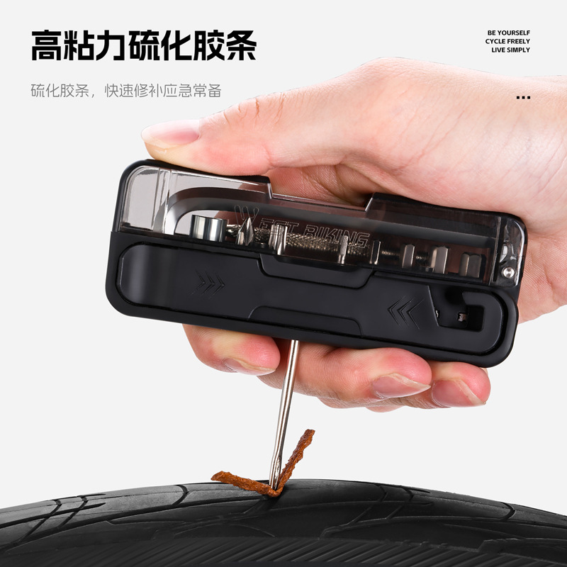 West Rider 自転車修理ツール多機能六角レンチタイヤ修理セットポータブルツールサイクリング用品|undefined