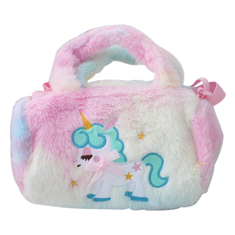 New Unicorn Kidsren's Cross-Body Bag European and American Fashion Shoulder Bag Little Girl Cute Handbag Uincorn Bag