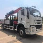 随车isuzu10钻杆单桥起重机