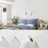 [Thick linen pattern] Pure white - 60cm wide x 1 meter long