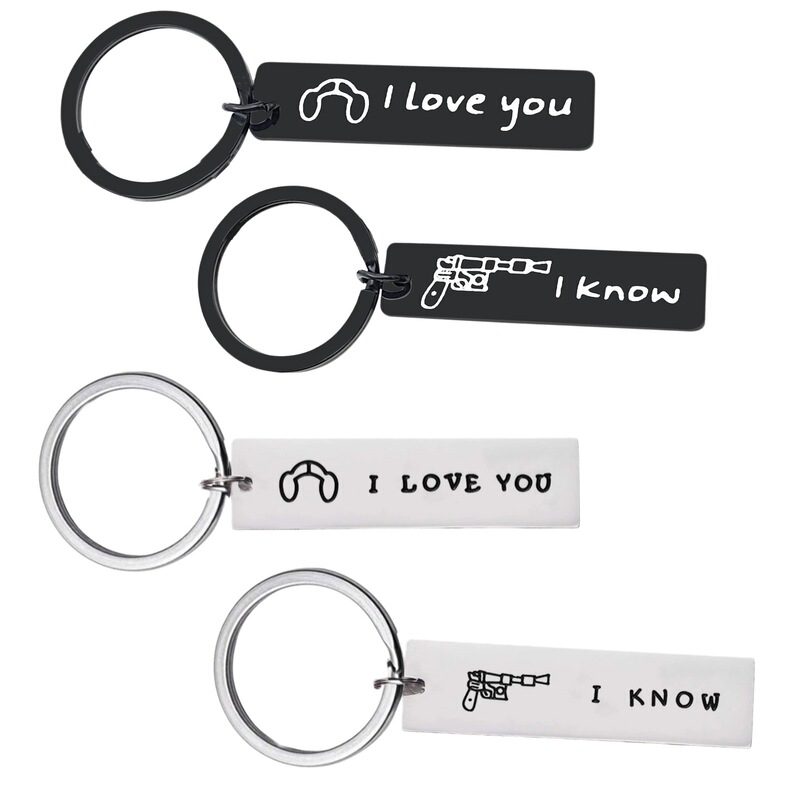 I Love You I Know Stainless Steel Keychain Couple Gift Star Wars Keychain Star Wars I Love You I Know Stainless Steel Keychain Couple Gift Star Wars Keychain Star Wars
