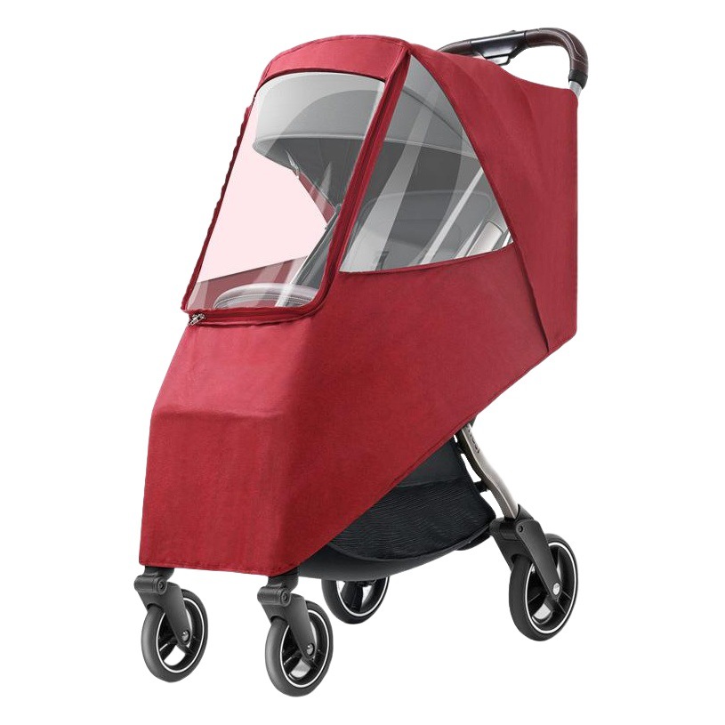 Cochecito de bebé cubierta de lluvia a prueba de viento a prueba de polvo cubierta fría cubierta completa universal carro de paisaje alto parabrisas anti-espuma