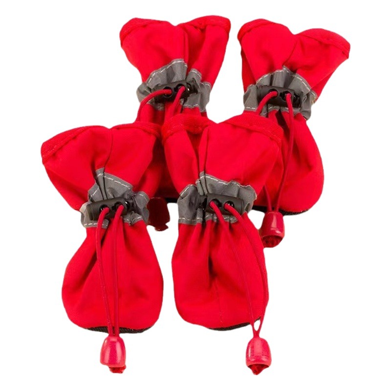 Zapatos de perro pequeño perro Cuatro Estaciones transpirable suave suela zapatos oso de peluche PET antideslizante cubierta de la cubierta del pie