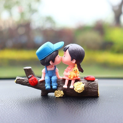 Ornaments, Confession Balloons – Car ornaments - bucked-blue-powder-couple-two-bugs