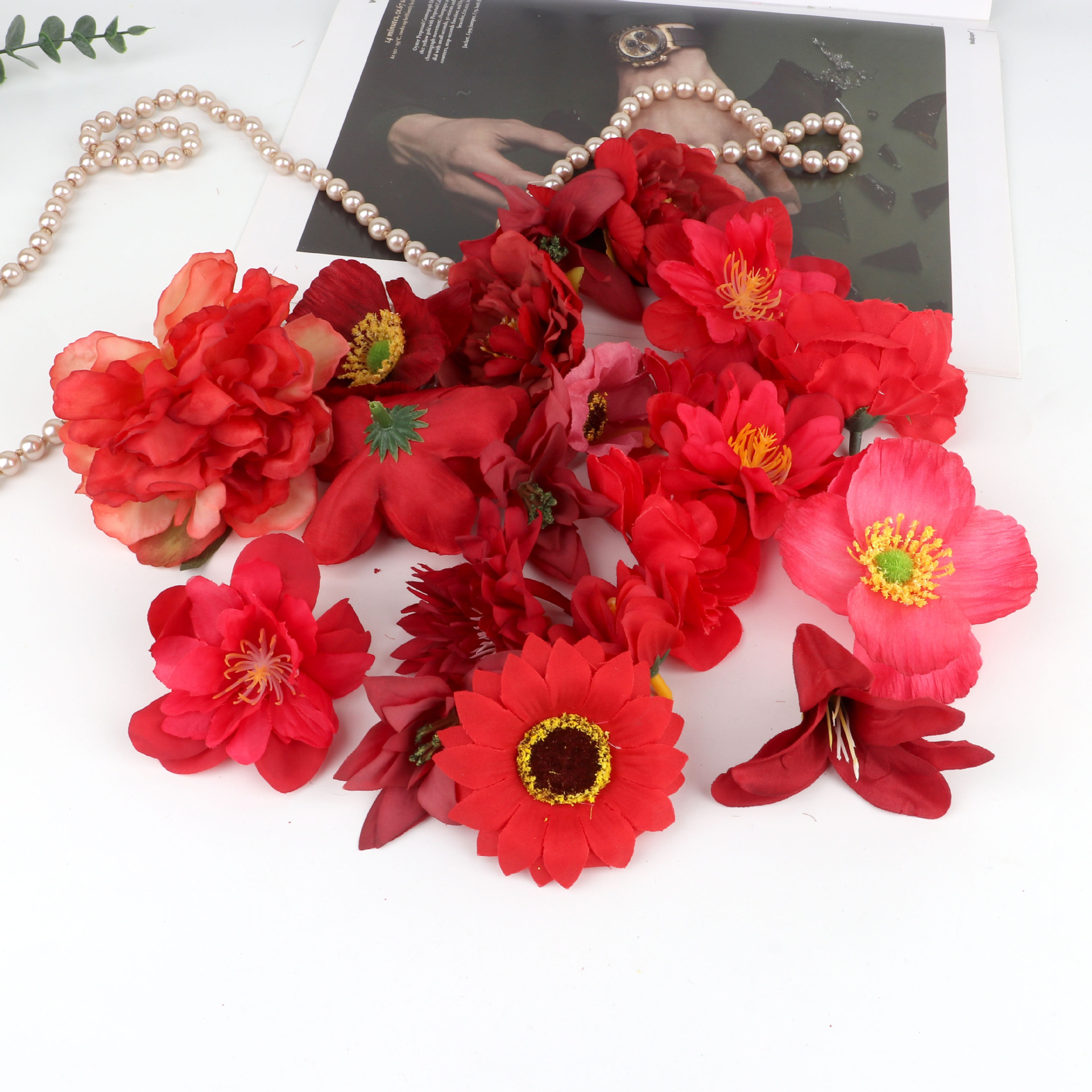 Randomly mixed red series 20/includes 15 meters of cable
