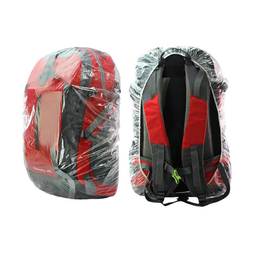 Disposable backpack rain cover transparent waterproof cover mountaineering outdoor backpack dustproof student school bag travel children