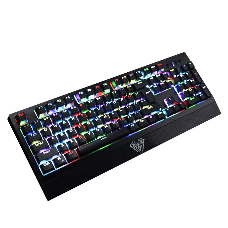 Клавиатура механическая Freedom Wing RGB для игр E-sports CF Eat Chicken LOL Internet Cafe наружная 104 клавиши