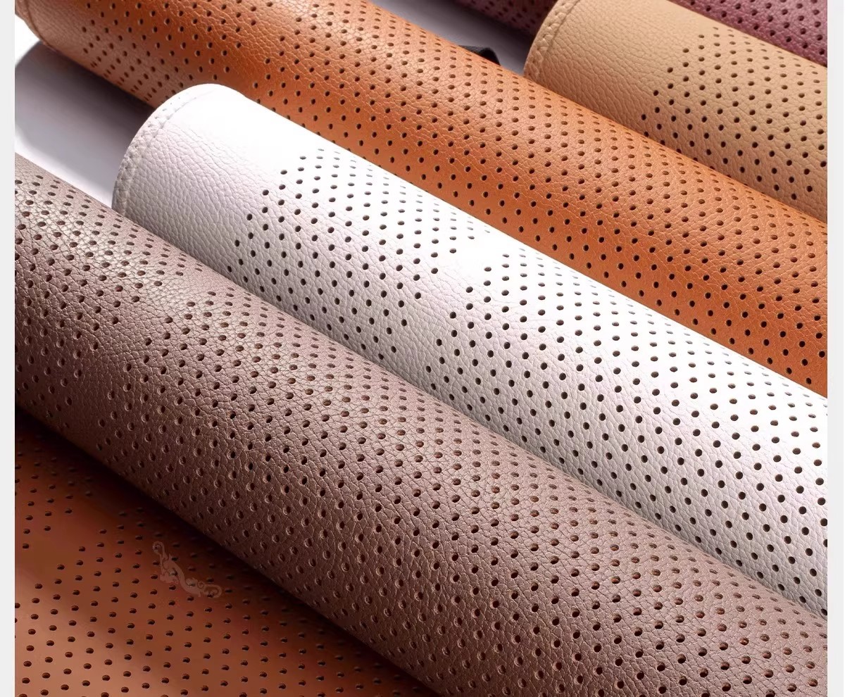 New full-cover car seat cushion made of perforated Nappa leather, high-end car seat pad, suitable for all seasons, front and rear seat cushion