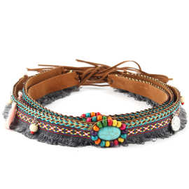 手工DIY挂饰配件男女民族风装饰系带式帽子围带配饰服饰腰带辅料