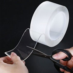 透明納米膠帶無痕可移萬次魔力膠水洗吹泡泡膠手工捏捏樂雙面膠帶