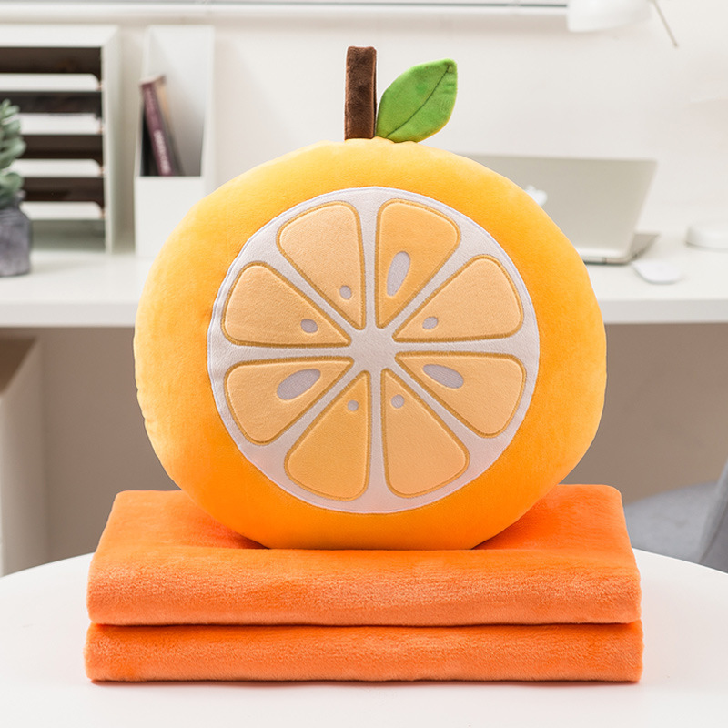 Almohada edredón Almohada de doble uso Manta plegable Cojín interior del coche Almohada Aire acondicionado dos en uno Oficina Siesta