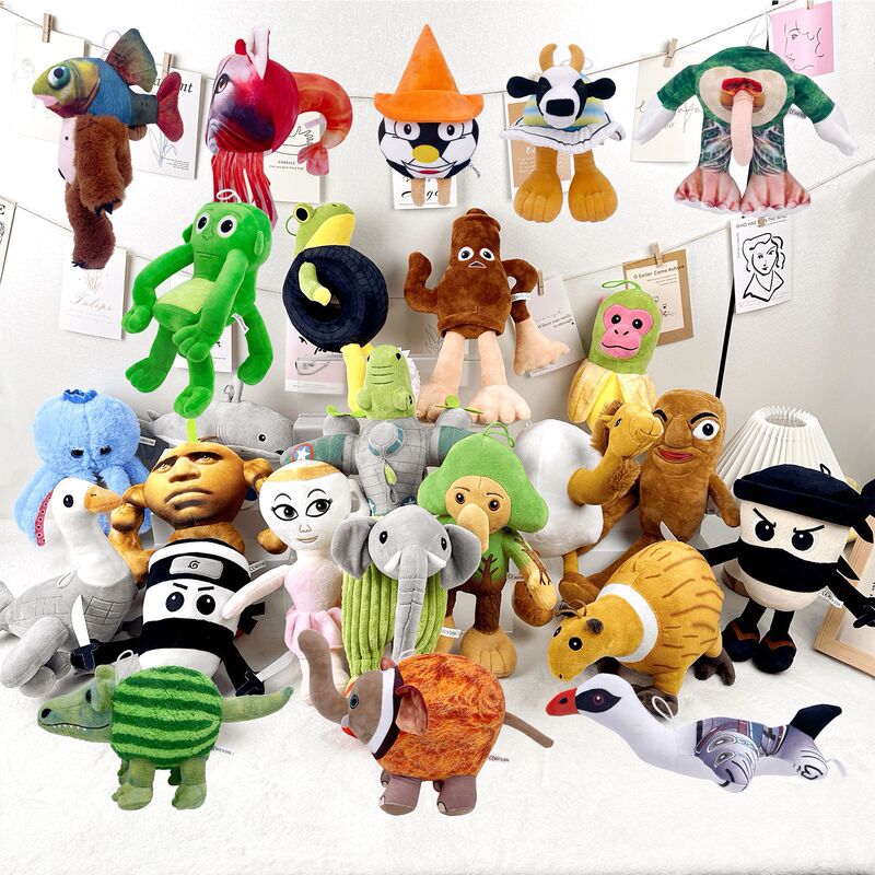 Cross-Border New Product Hot Selling Temtungsahur and Tralo Classic of Mountains and Seas Shark Figure Plush Doll in Stock