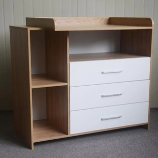 Diaperchangingtables Three-Drawer Diaper Table Storage Compartment Storage Changing Table Storage Cabinet with Drawers