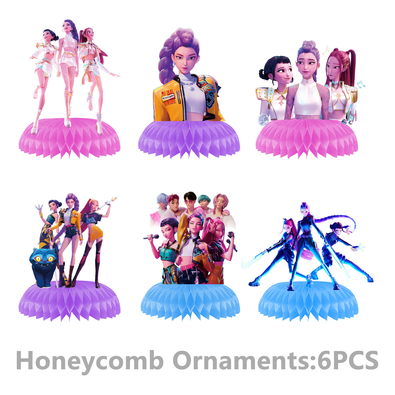 Amazon KPOP Blue Cacería de Brujas Temática Fiesta de Cumpleaños Bandera Tarjeta de Balón Set Decoración