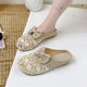 Baotou Half Slippers Women's Shoes Wholesale Summer New Lazy People Internet Popular Fashion All-match Fisherman Pregnant Women's Outer Wear Sandals and Slippers