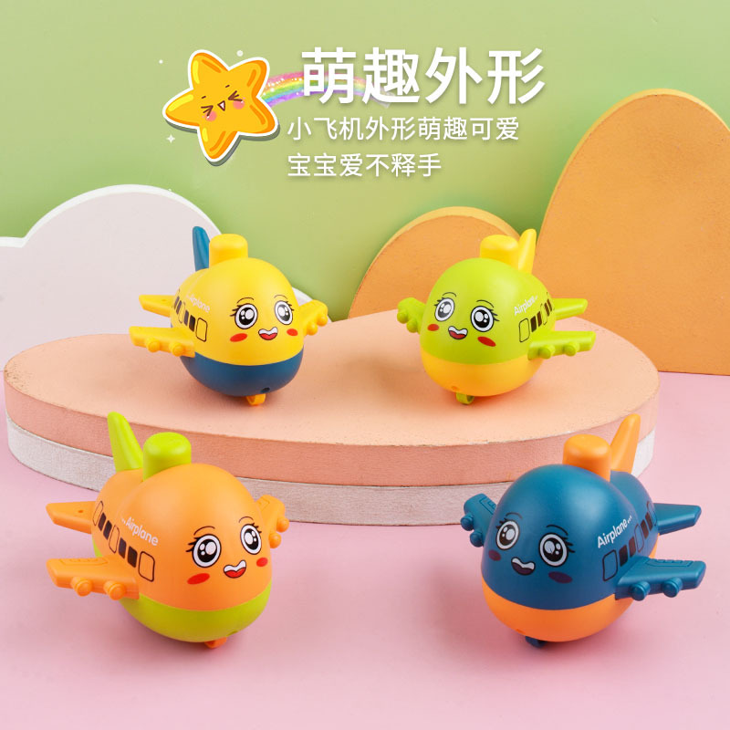 Tiktok red niños juguetes de prensa dibujos animados aviones inercia tire del coche bebé educativos pequeño regalo puesto al por mayor