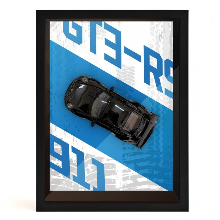 Pintura colgante tridimensional, modelo de coche de aleación, decoración exquisita de alta gama, decoración de pared para el hogar, decoración de modelo de regalo para niño con luz, transfronterizo