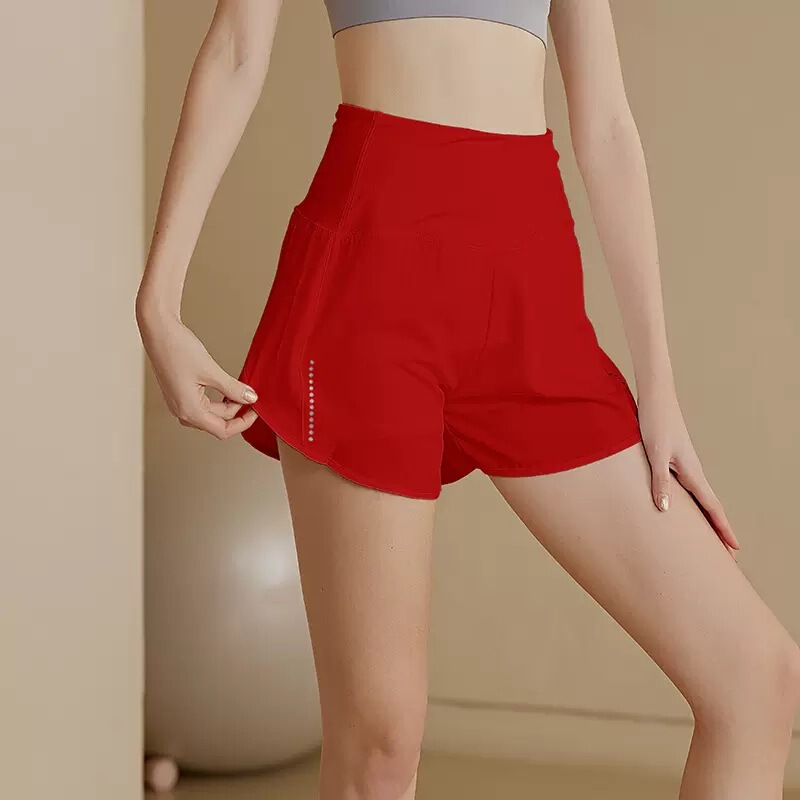 White Sports Shorts Women's Anti-glare Three-part Pants High Waist Belly-tucking Quick-drying Breathable Training Yoga Shorts Three-part Pants White Sports Shorts Women's Anti-glare Three-part Pants High Waist Belly-tucking Quick-drying Breathable Training Yoga Shorts Three-part Pants