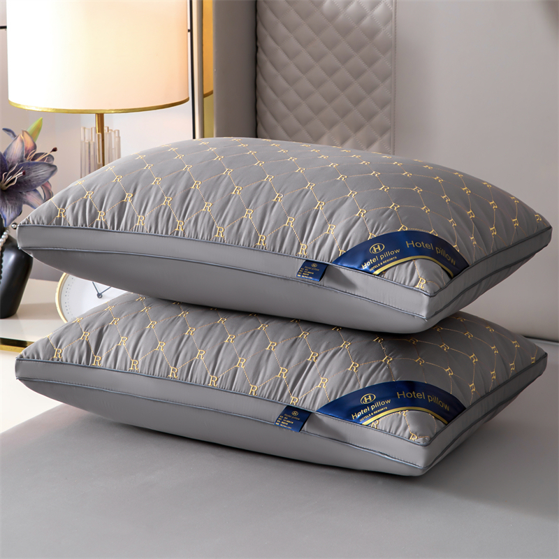 Feather Velvet Pillow Core Pillow Single Student Pillow Health Pillow Hotel Pillow Five-Star High, Medium and Low Pillow