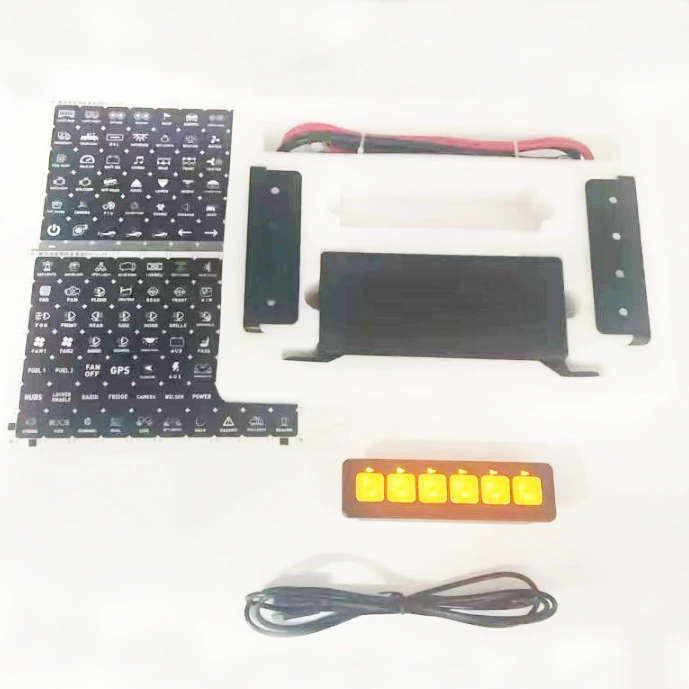 6-bit touch/4-bit touch/induction RV, car, bus, ship six-button four-button relay switch assembly