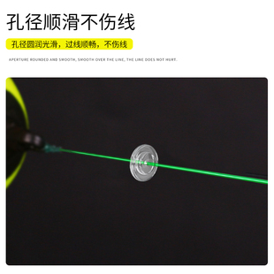 Crystal Fishing Sliding Float Line Stopper Semi-Circular Stopper Cotton Line Knot Stopper Bead Sliding Abo Line Set Flat Stopper Fishing Accessories