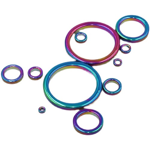 Fishing gear ceramic ring line ring repair accessories magnetic ring routing guide ring guide eye rocky pole sea pole long-range fishing lure gold color