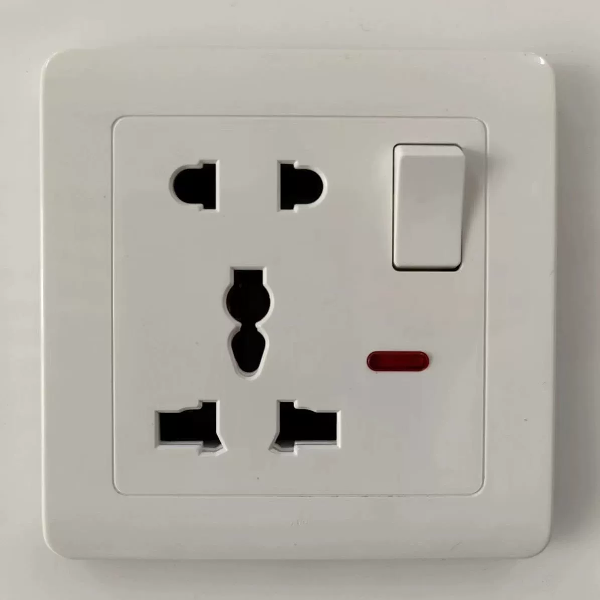 Luoge Wall Ultra-Thin Switch Panel - Lightweight, Multi-Config Electrical Socket Box with Light
