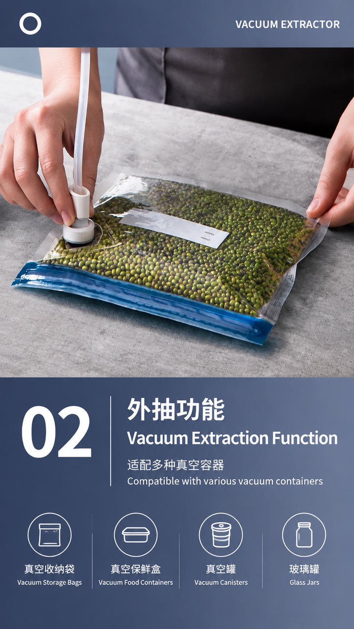 Vacuum sealer fully automatic food packaging dry and wet use