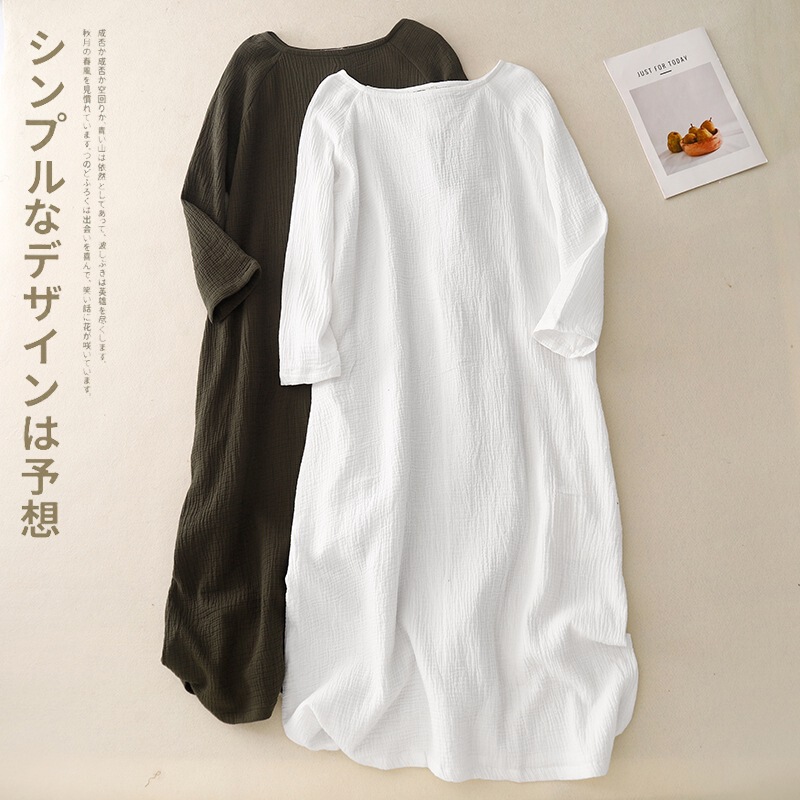 2025 Spring and Autumn New Square Collar Long Sleeve Cotton and Linen Dress for Women, Vintage Aesthetic Chinese Style Zen Clothing Tea Robe 2025 Spring and Autumn New Square Collar Long Sleeve Cotton and Linen Dress for Women, Vintage Aesthetic Chinese Style Zen Clothing Tea Robe