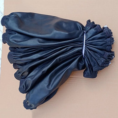 四線4針加肥加大PU皮革袖套加寬加長防油防水護袖加厚絨勞保套袖