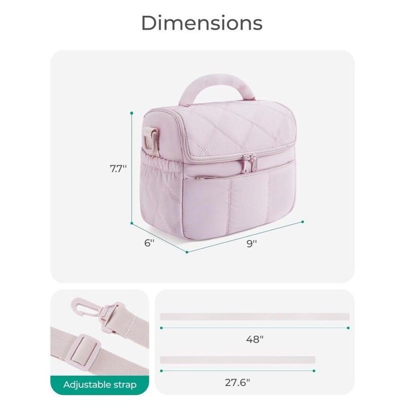 在庫あり Amazon 新しい断熱ランチバッグかわいいキルティングランチボックス軽量ふわふわ防水ランチトートバッグ|undefined