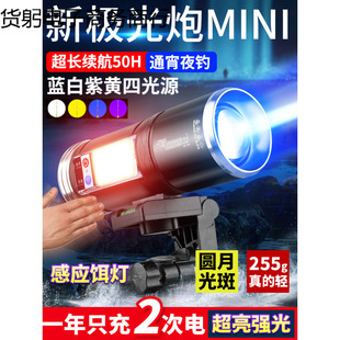 Factory Direct Sales Fishing Lamp Laser High-Power Luminous Wild Fishing Blue Light Night Fishing Lamp Purple Light Table Fishing Super Special Gun