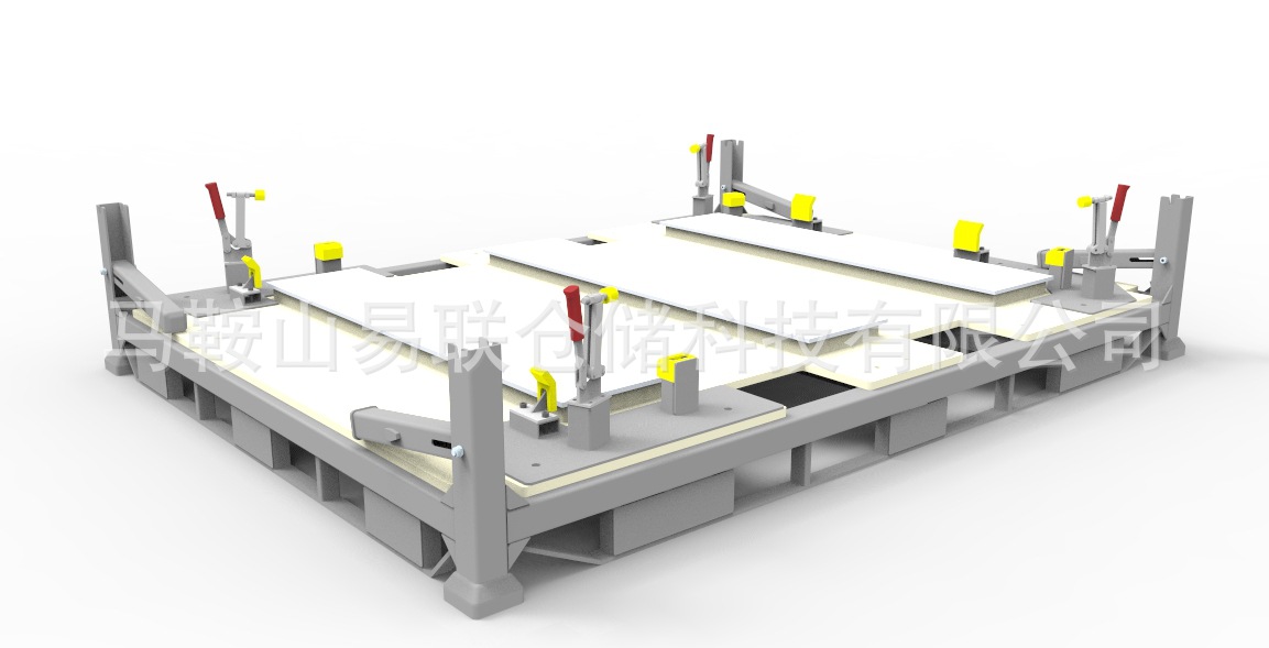 新能源汽车电池运输架 电池转运架 PACK铁架动力电池运输架可堆垛