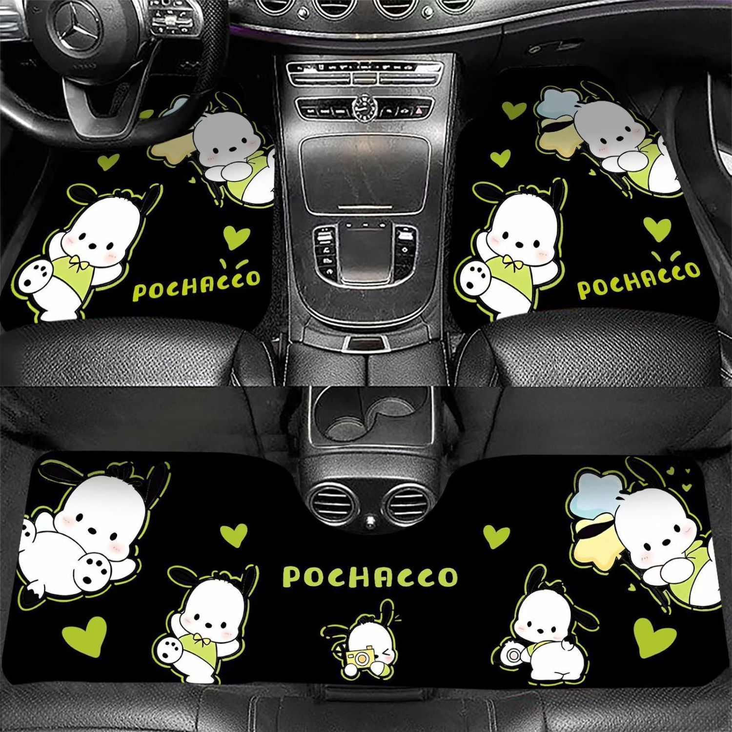 Cartoon car floor mats, cute and dirt-resistant, durable and cuttable, dirt-resistant silk loop car floor mats