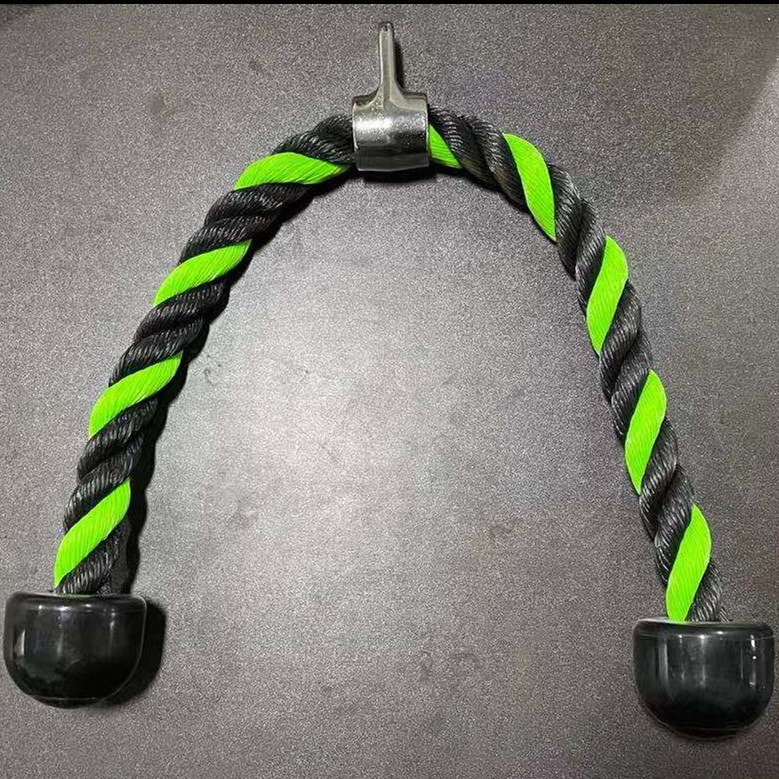 Tríceps tríceps volando pájaro entrenador baja presión cuerda pórtico deportes tirón-abajo mango fitness cuerda doble cabeza hombres al por mayor