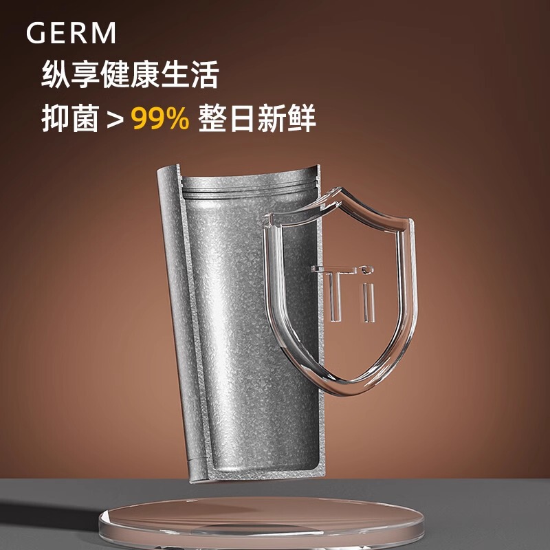 GERMゴッホ純チタン保温カップコーヒーカップ女子高颜値コップ2025新誕生日プレゼント女|undefined