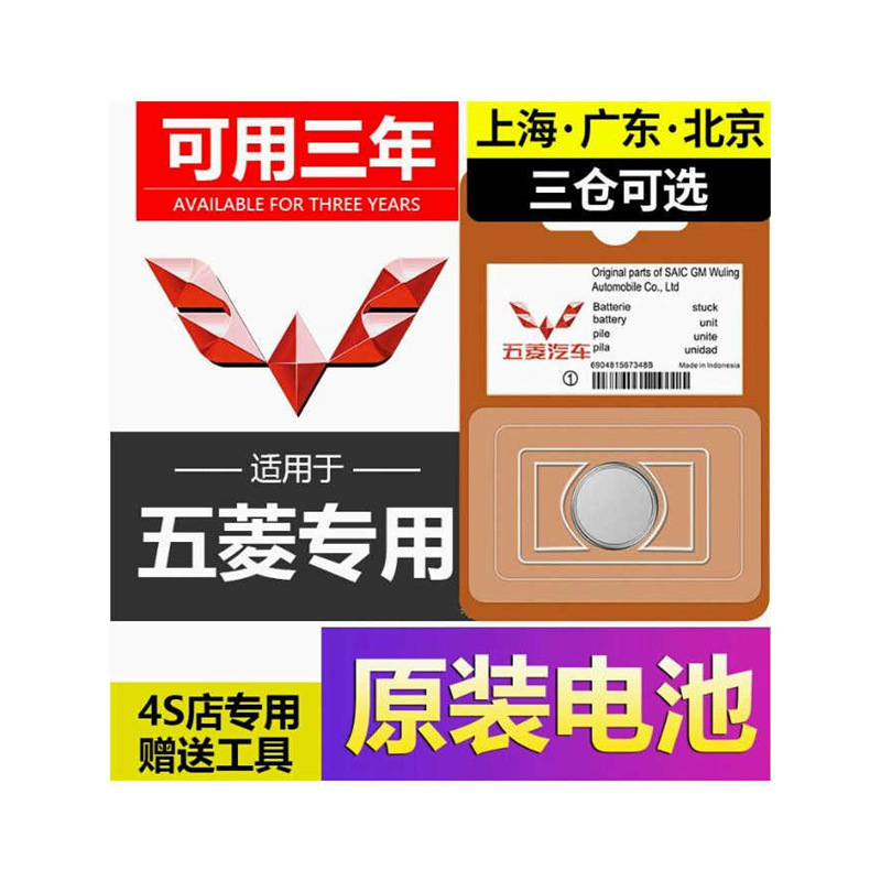 Suitable for Wuling Hongguang S Kajie Xingchen Rongguang V Jiachen Xingchi Binguo Mini Mini Car Key Battery