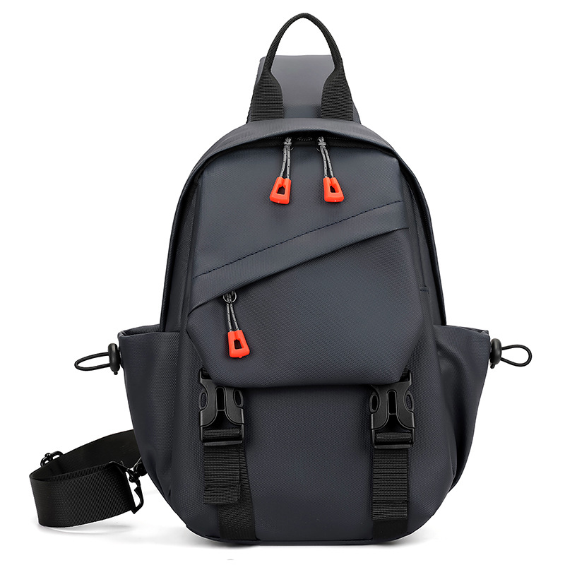 Bolso de pecho de moda transfronteriza, moda de montar para hombres, bolso de mochila multifuncional, bolso de hombro deportivo de ocio de gran capacidad.