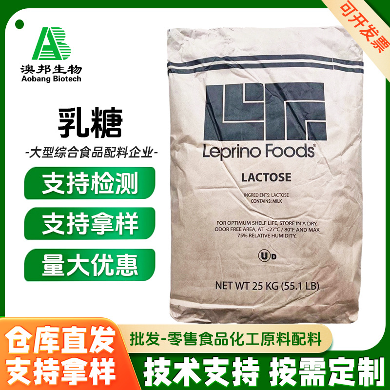 现货批发 乳糖 食品级大量供应 乳糖 100目leprino 食品级乳糖