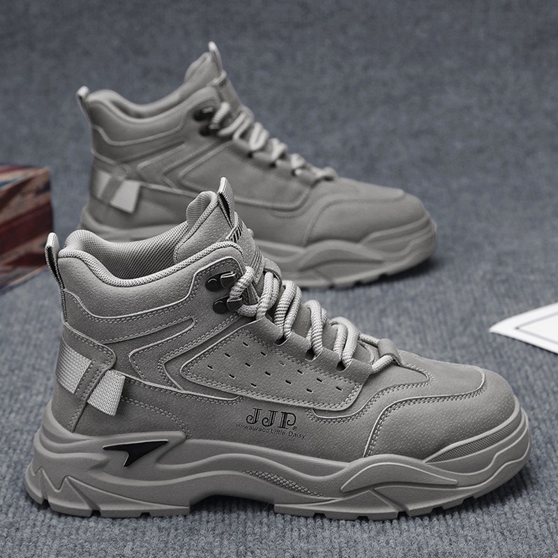 2024 nuevas botas Martin para hombres otoño invierno zapatos de cuero para hombres zapatos de moda casuales zapatos de elevación de locomotora para hombres